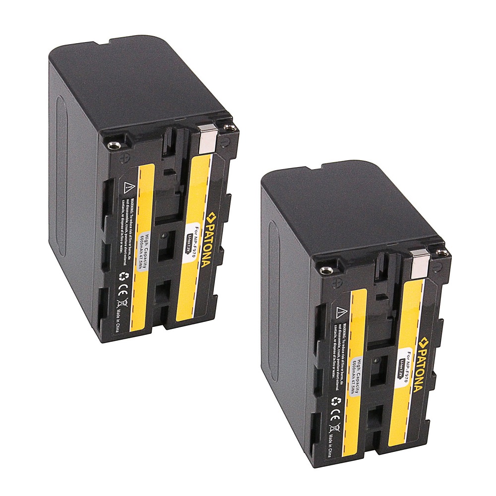 arli patona 2x 2 set akku sony NP-F970 NP-F960 NP-F950 DCR-VX2100 HDR-FX1 battery digitalcamera comcorder 6600 mAh ersatz Li-Ion lilon passend CD-SC5 CCD-SC65 ccd tr trv dcr dcs mvc np-f970