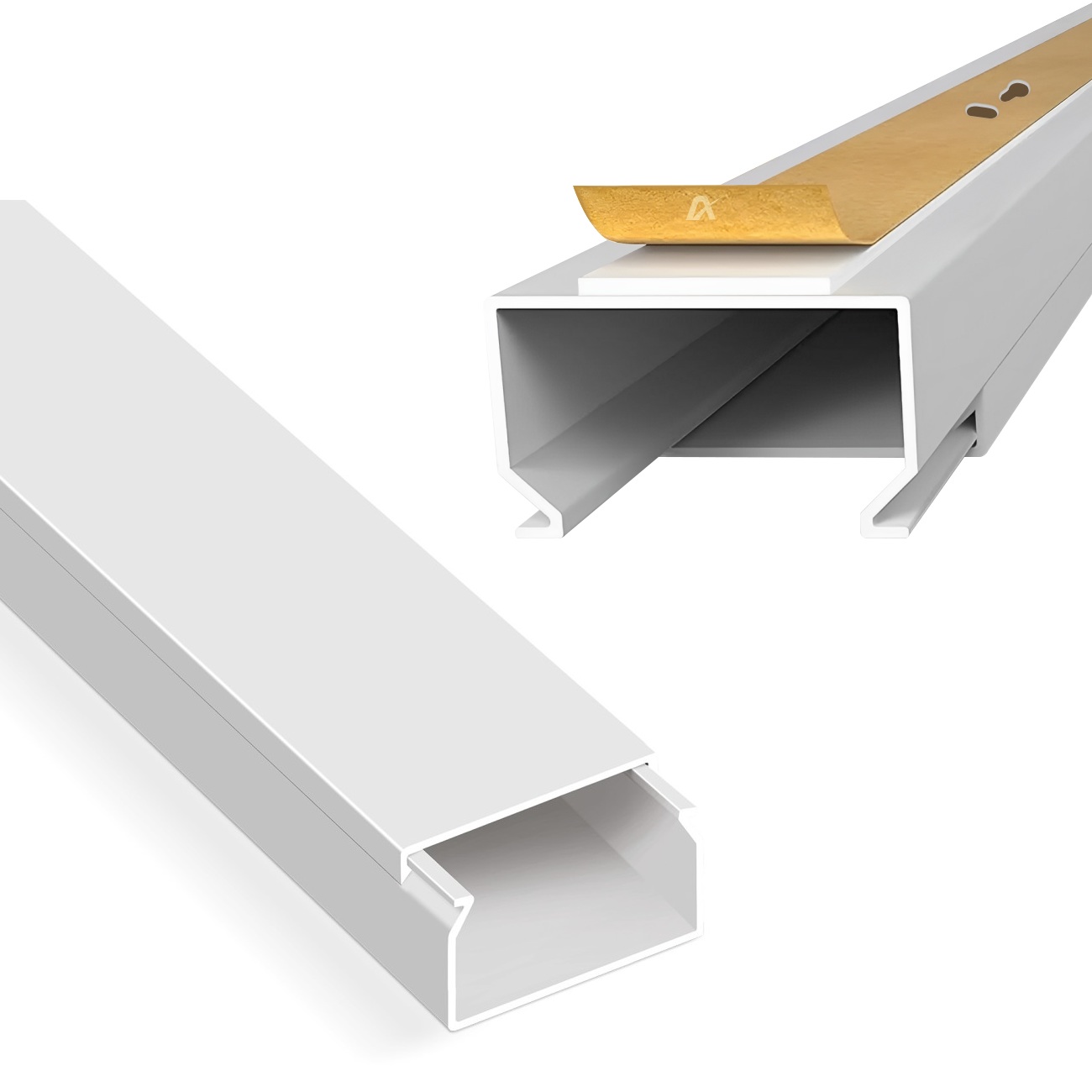 ARLI Kabelkanal 30 x 20 mm selbstklebend mit Bodenlochung 