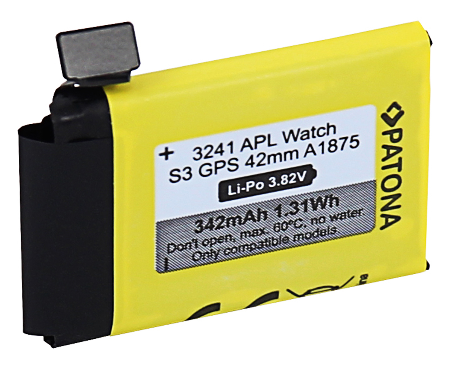 3241-2 Akku A1875 kompatibel mit Apple Watch für Serie 3 GPS 42 mm