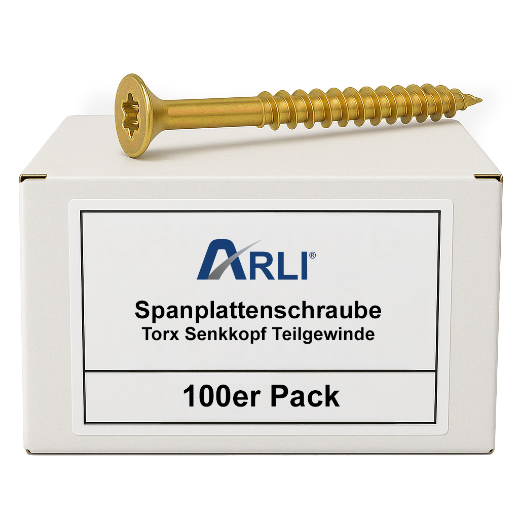 ARLI Spanplattenschraube 6x70 mm Torx Teilgewinde Senkkopf ARLI Spanplattenschraube 6x70 mm Torx Teilgewinde Senkkopf