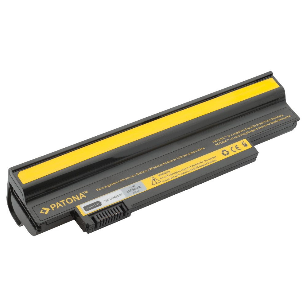 Akku Acer Aspire One 532h 532G 533 AO533 eM350 NAV50 NAV51 UM09G31 UM09G75 6600mAh original arli patona ersatzakku bettarie laptop notebook kaufen UM09C31 UM09G31 UM09G41 UM09G51 UM09H31 UM09H36 UM09H41