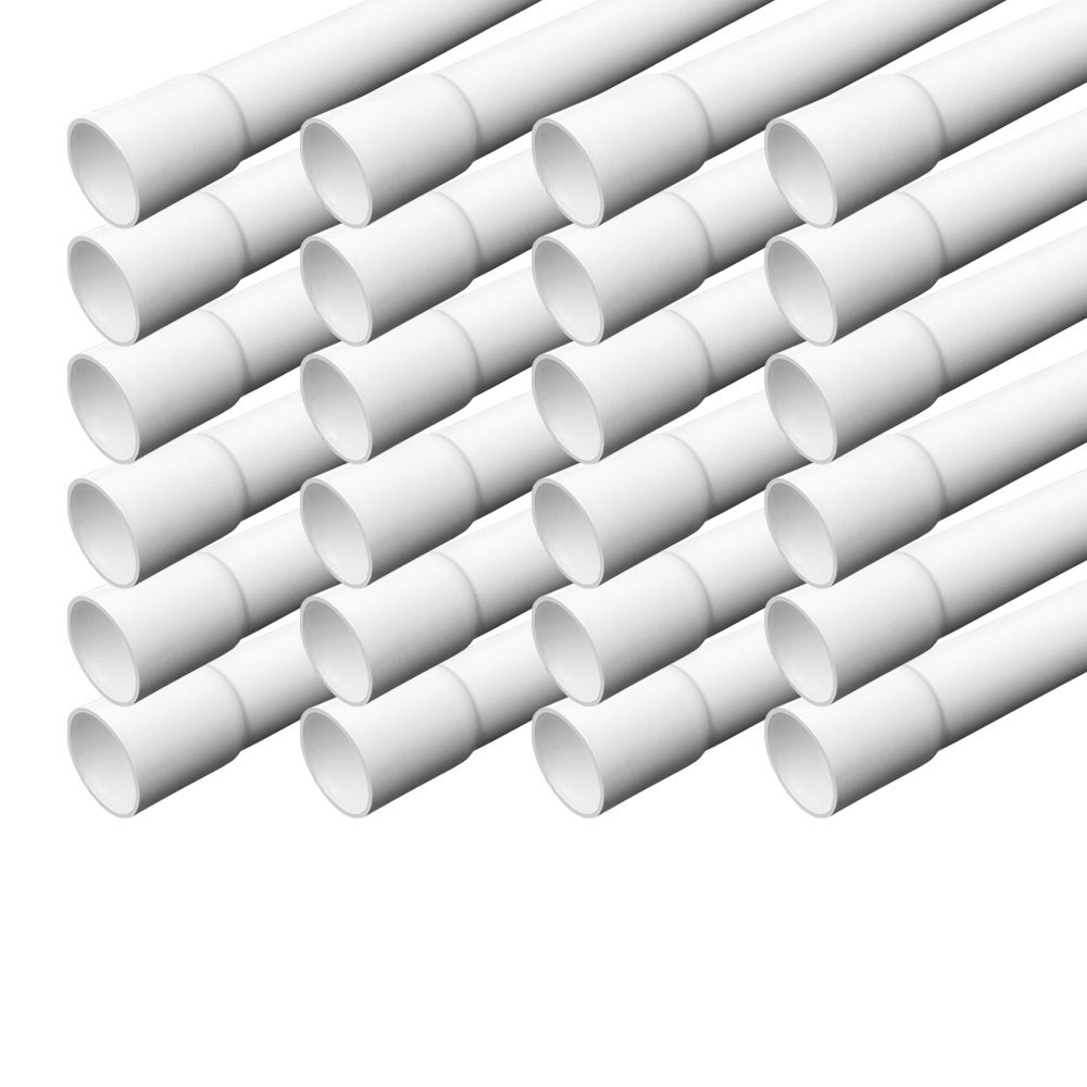 M20-24metre arli pvc rohr kabelrohr kabelkanal leerrohr m25 Installationskanal Wandmontage kunststoffrohr rohre Elektro außen aussen innen wand allzweck Netzwerkkabel Stromkabel elektrokabel elektro leitungen elektroinstallation schelle Industrie klemmschelle