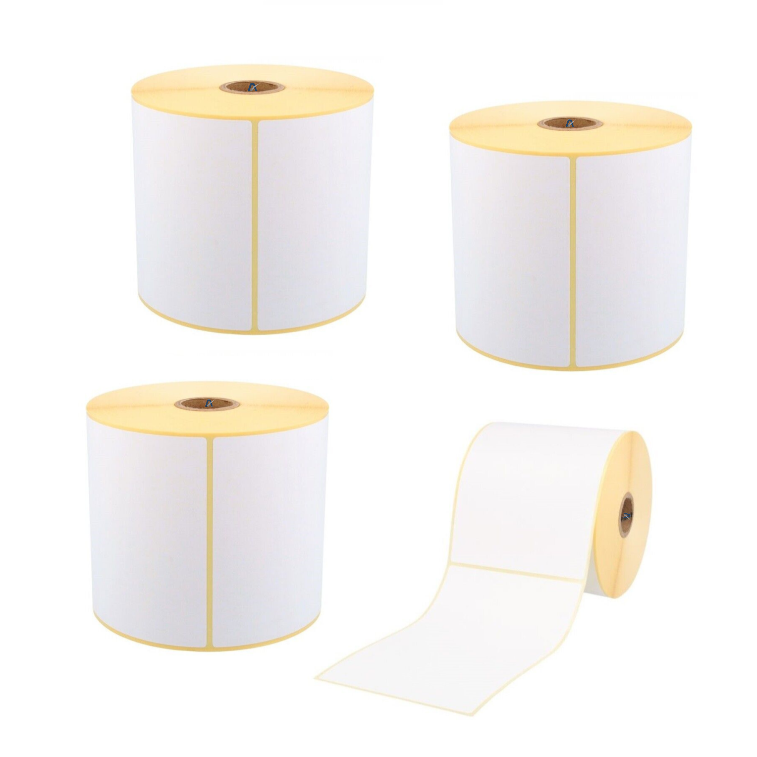 4x Thermo Etiketten 100 x 150 mm / 500 Stück pro Rolle, Kern 25,4 mm für DHL DPD GLS UPS