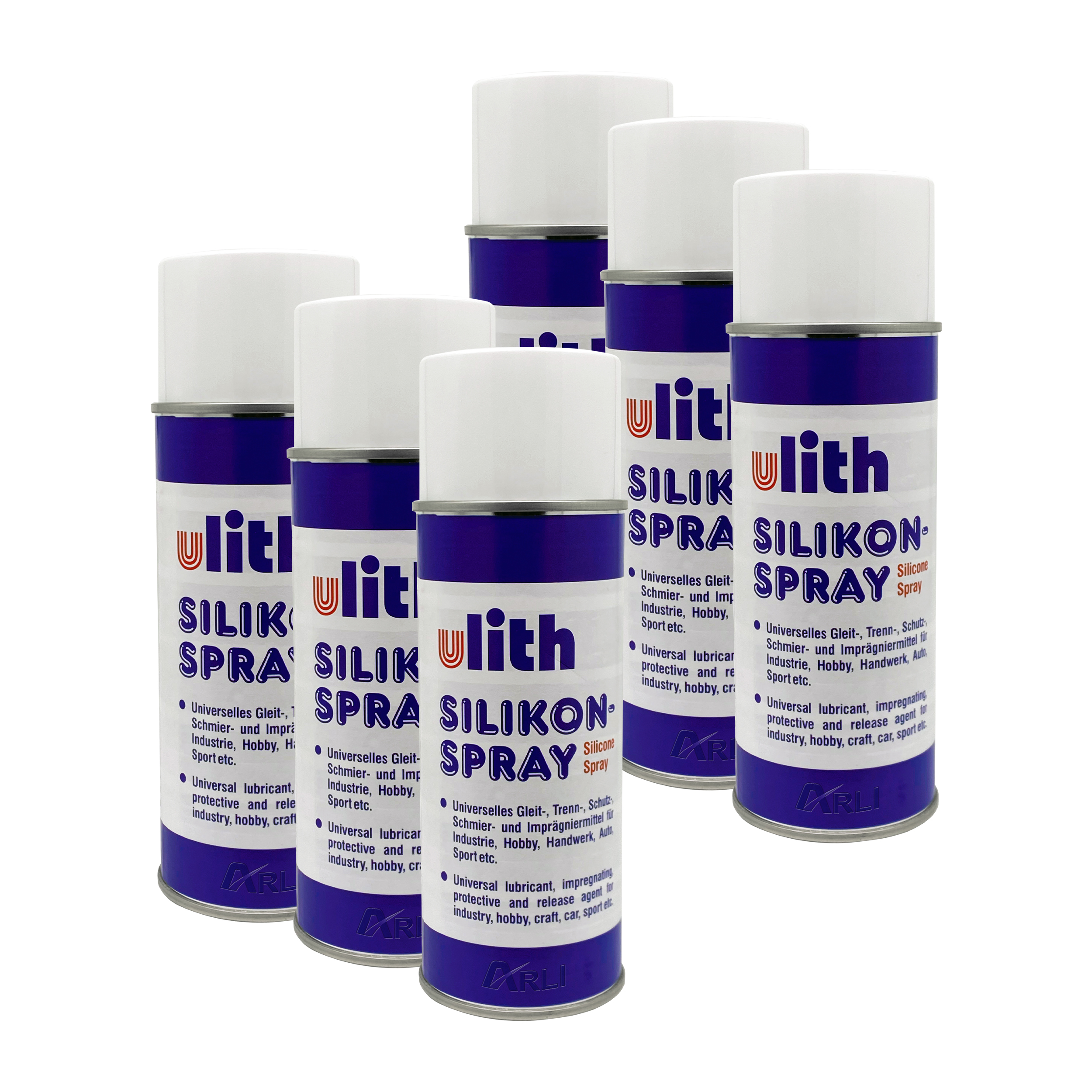 6x Silikon Spray 400ml Universelles Gleitmittel Trennmittel Schmiermittel Schutzmittel