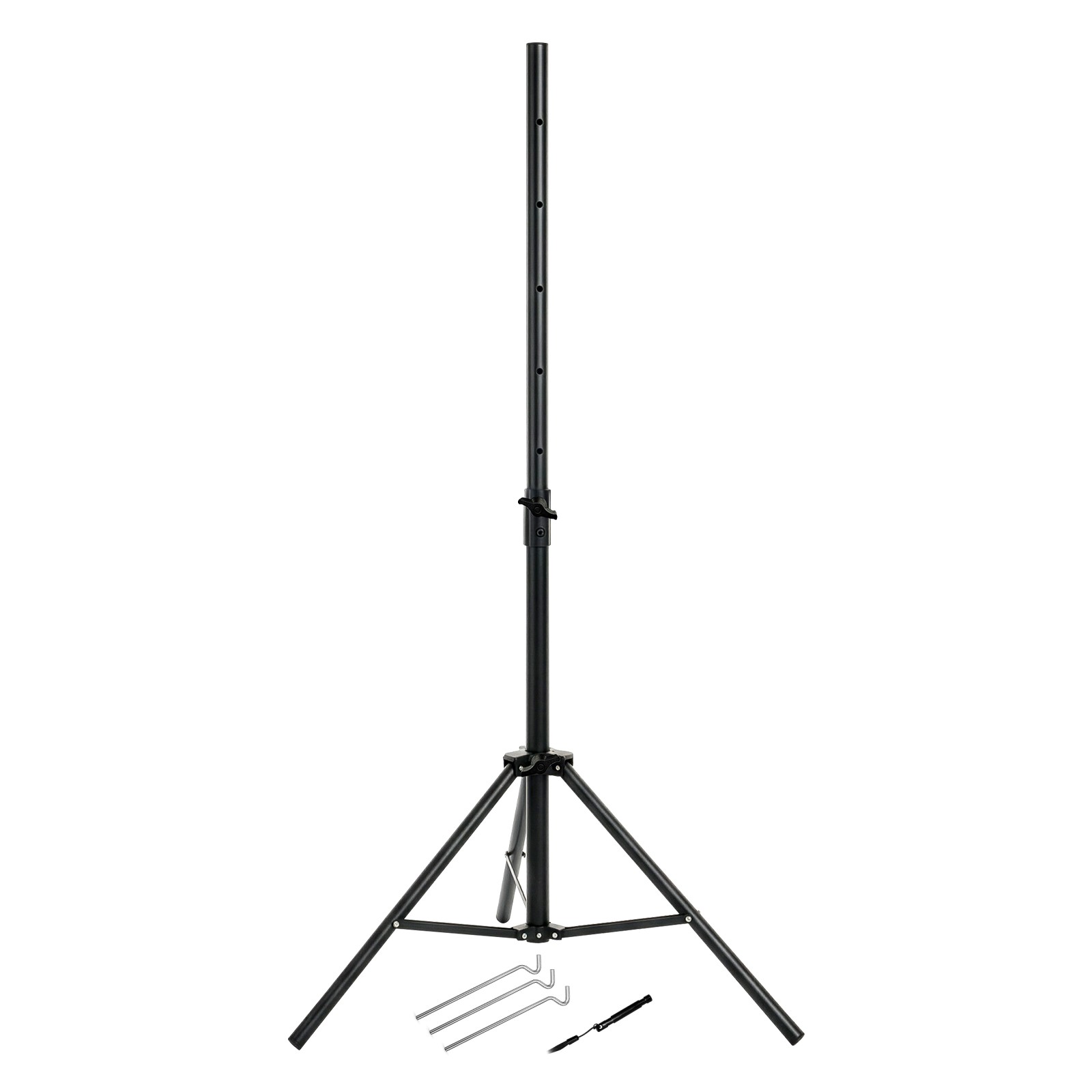 ARLI Dreibein Stativ 120 cm für Sat Antenne Stahl klappbar höhenverstellbar Camping Balkon Garten Ständer mit 3 Heringen