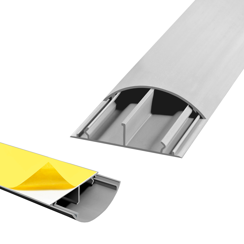 1180-1 4x 1m Wand/Fussboden grau selbstklebend 50x12 mm Installationskanal selbstklebend TV Bodenlochung weiss weiß grau Wandmontage Deckenmontage kabel kanal kabelkanal elektroinstallation leiste 10x15mm 16x16mm 25x25mm 40x25mm schraubbar PVC Elektro Kanal 30x2