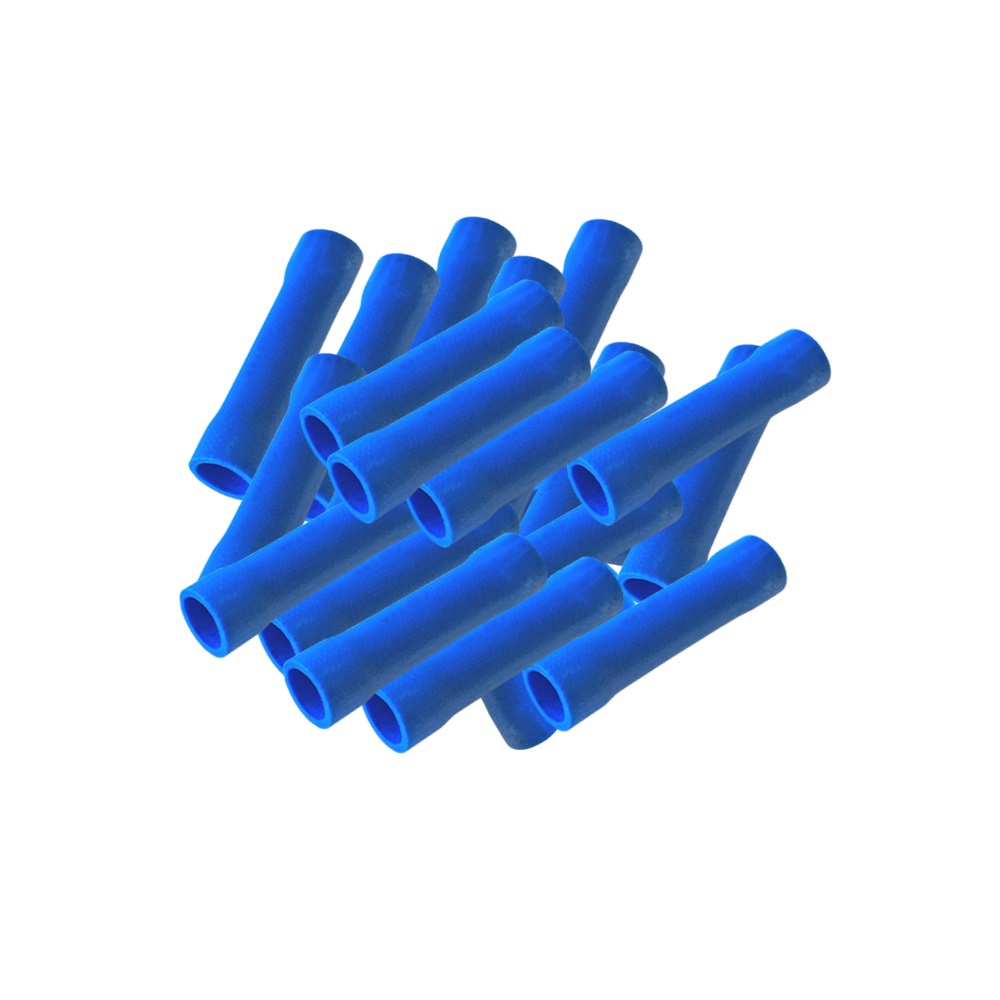 Stossverbinder-blau arli crimpzange 0,5 - 6 mm Stossverbinder set rot blau gelb 0,5 1,5 2,5 4 6 mm handcrimpzange kabelschuhe quetschverbinder krimpzange stoßverbinder stoss stoß verbinder flachsteckhülse kabeloverbinder crimp zange sortiment
