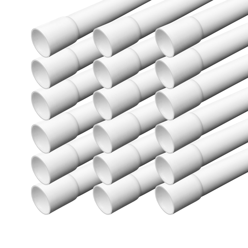 M16-18m arli pvc rohr kabelrohr kabelkanal leerrohr m16 Installationskanal Wandmontage kunststoffrohr rohre Elektro außen aussen innen wand allzweck Netzwerkkabel Stromkabel elektrokabel elektro leitungen elektroinstallation schelle Industrie klemmschelle