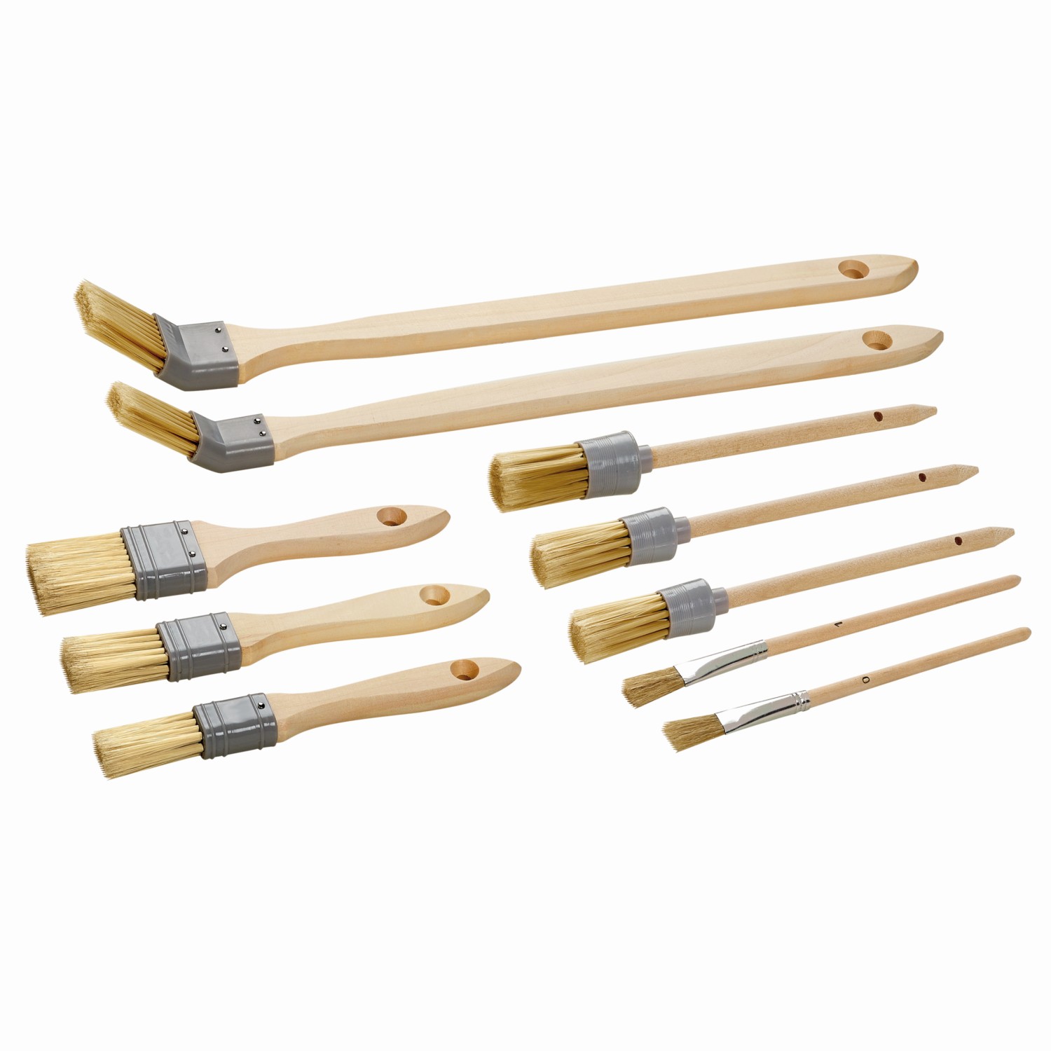 Pinsel Set 10 / 20 teilig Flachpinsel Ringpinsel Eckenpinsel Universalpinsel für Malerarbeiten innen und außen