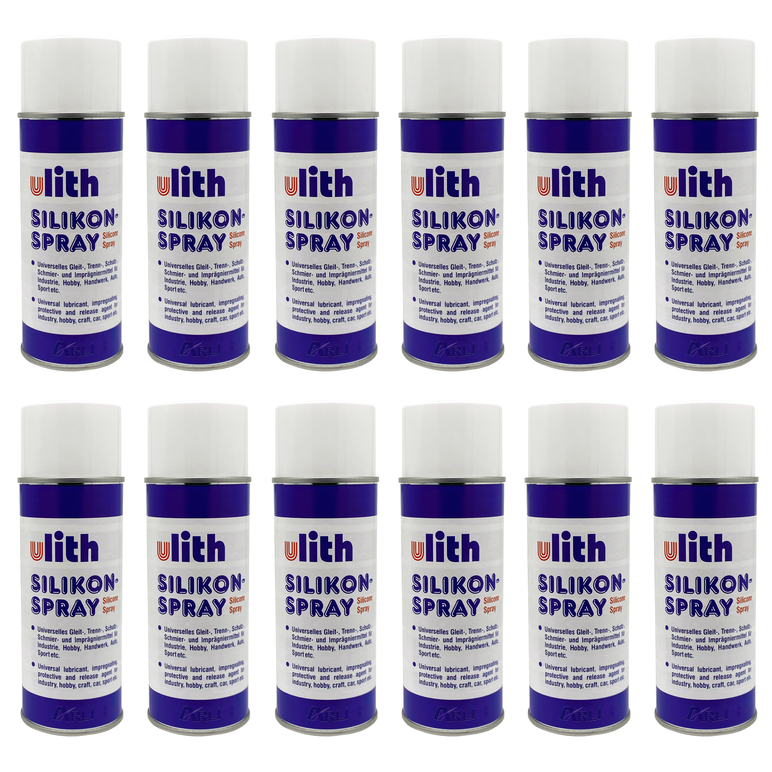 12x Silikon Spray 400ml Universelles Gleitmittel Trennmittel Schmiermittel Schutzmittel