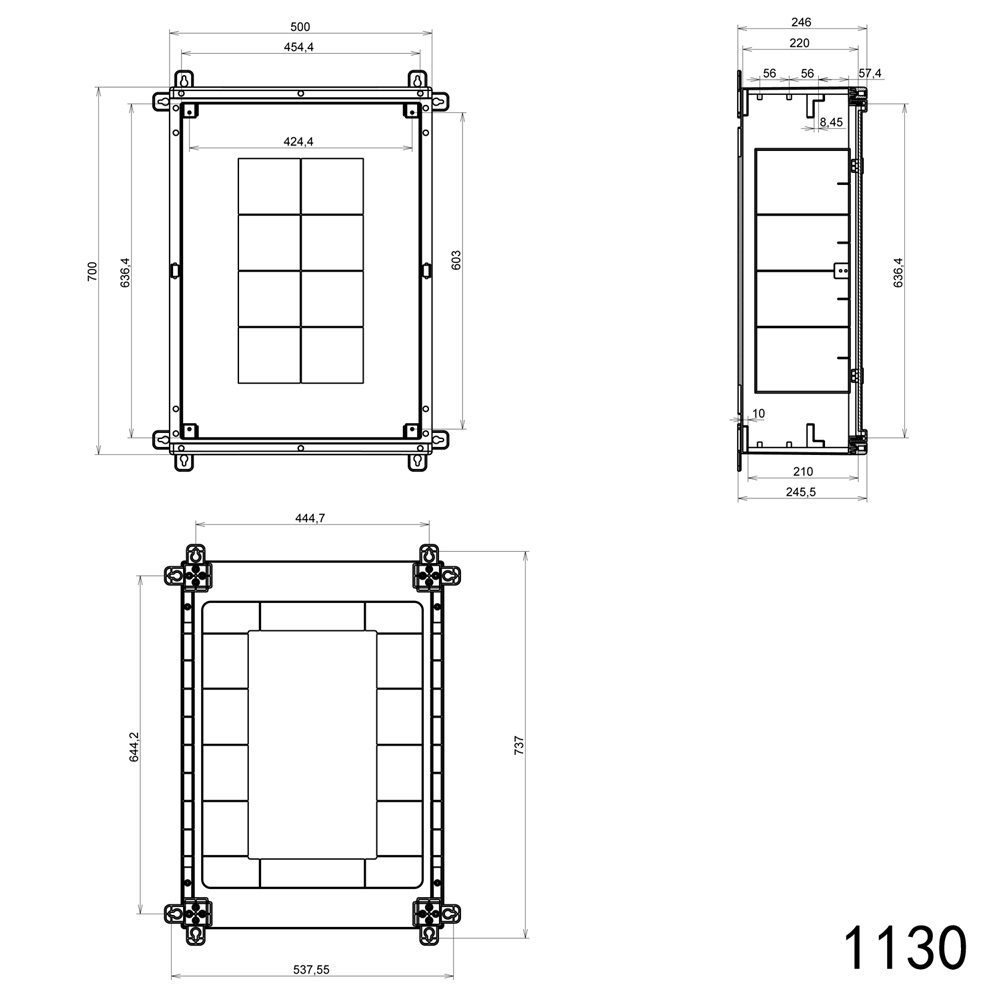 Schaltschrank-Kunststoff-ABS-PVC-verzinkt-IP65-Montageplatte-ARLIwasserdicht garten industrie außen aussen stromverteiler ip65 aufputz sicherungskasten arli verteiler maschinen schrank industrieschran maschinenschrank feuchtraum outdoor indoor cabinet con