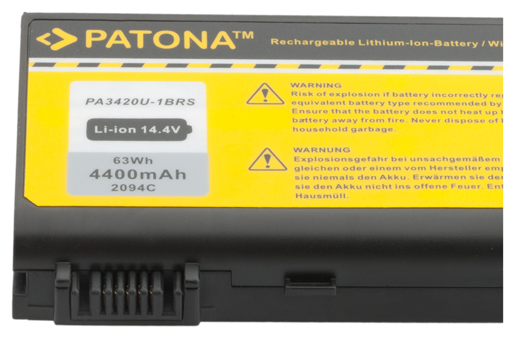 Akku Toshiba Satellite M30X M35X M40X Pro PA3395U PA3421U M 30 35 40 X 4400 mAh original arli patona ersatzakku laptop notebook PA3395U-1BRS PA3421U-1BRS ersatz akkus passend kompatibel 