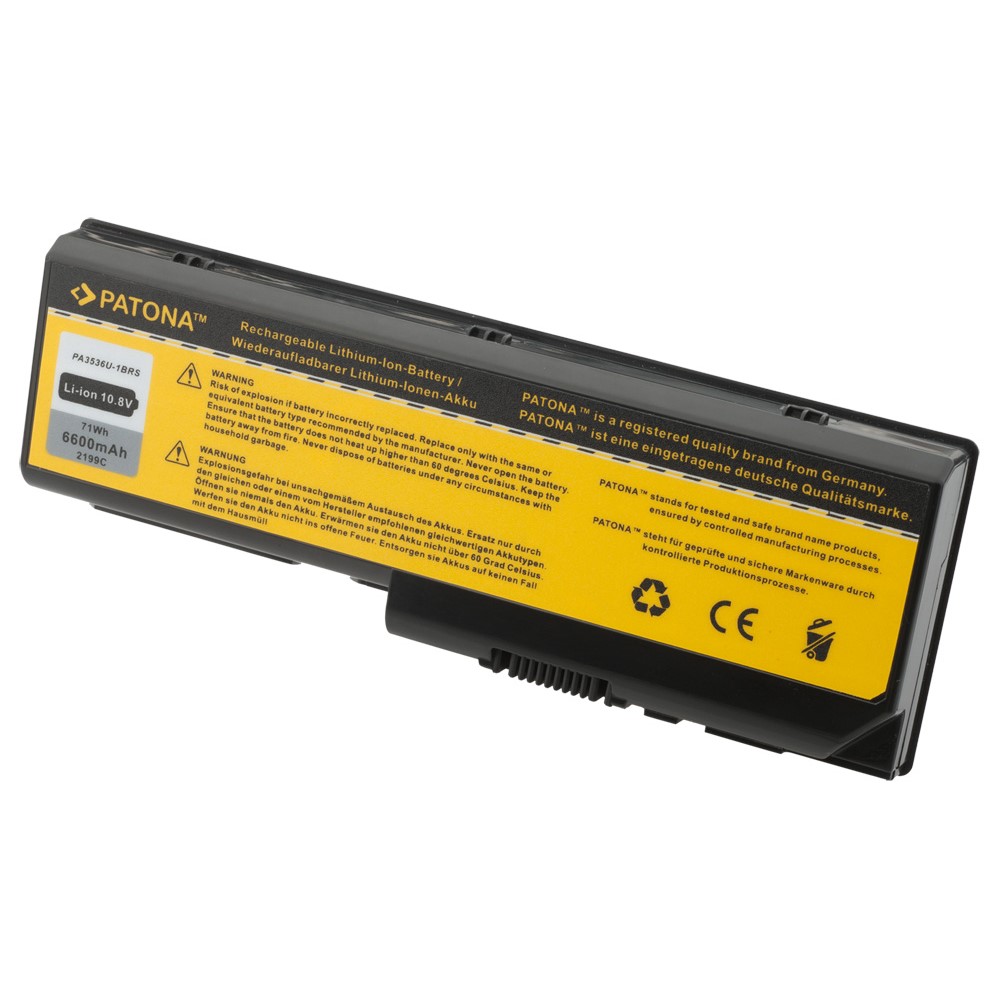 Akku Toshiba Equium P200 Satellite L350 L355 P200 P205 P300 P305 L350 P200 P300 X200 X205 original arli patona ersatzakku laptop notebook passend kompatibel PA3536U-1BRS PA3537U-1BAS PA3537U-1BRS PABAS10, PABAS101