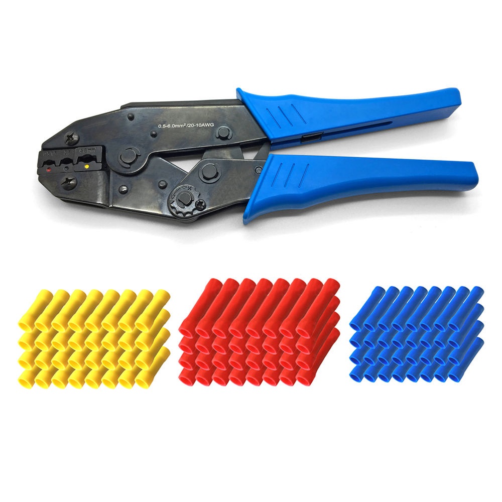 Crimpzange-Stossverbinder-rot-blau-gelb Crimpzange-Stossverbinder-rot-blau-gelb-ARLI