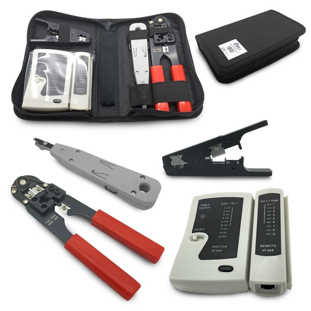 Netzwerk-Wkz-Set-6 arli lan kabel 100m 100 m netzwerkkabel duplex Netzwerkdose ethernet cat 7 cat6a patchkabel lankabel verlegekabel datenkabel kat7 kat crimpzange tester kabelmesser lsa werkzeug intallationskabel patchlabel rj45 AWG23