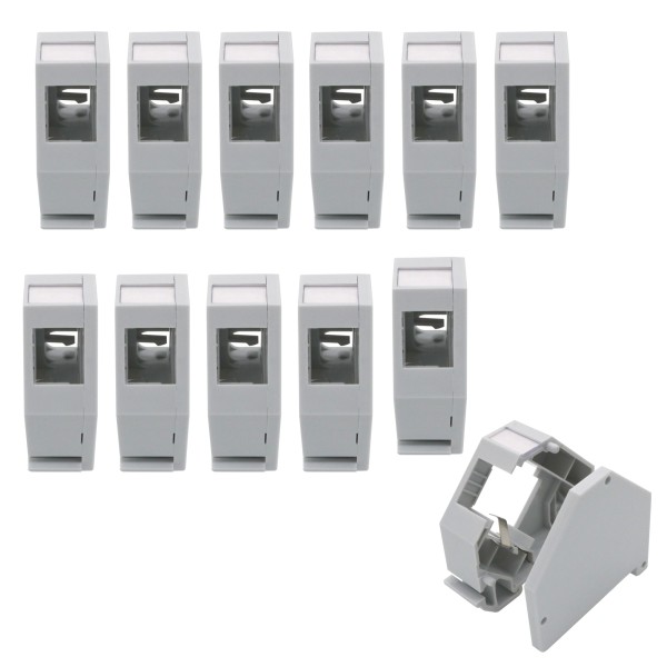 12x Hutschienenadapter für RJ45 Keystone Modul Halter Adapter für Hutschiene