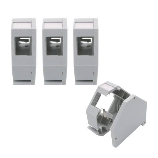 4x Hutschienenadapter für RJ45 Keystone Modul Halter Adapter für Hutschiene