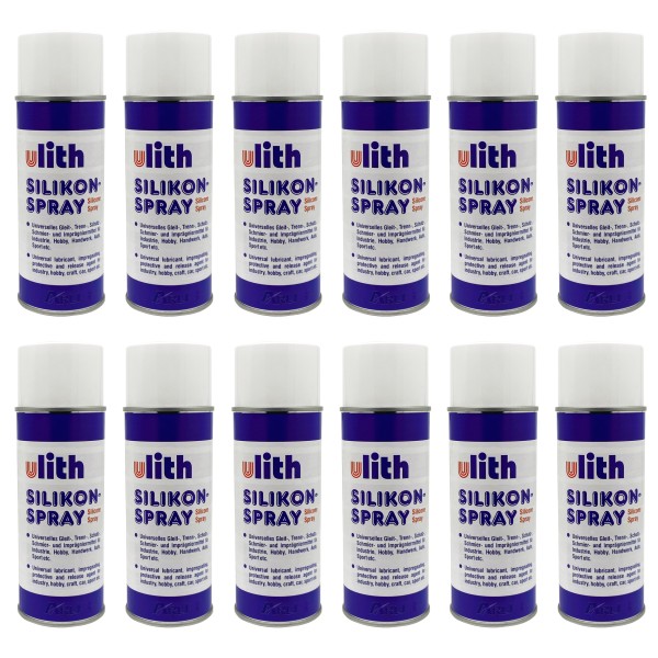 12x Silikon Spray 400ml Universelles Gleitmittel Trennmittel Schmiermittel Schutzmittel