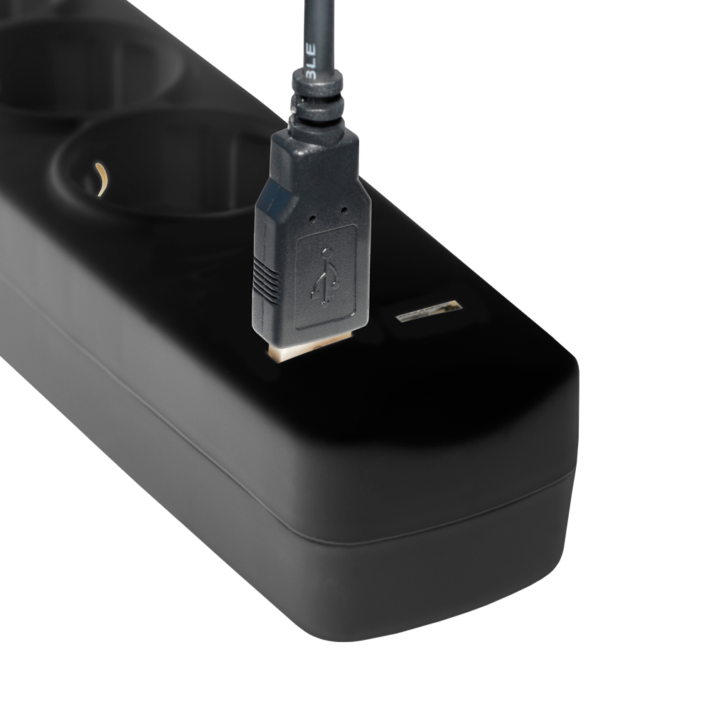Steckdosenleiste 3-fach mit USB Ladebuchsen Schalter Mehrfac, 16,99 €