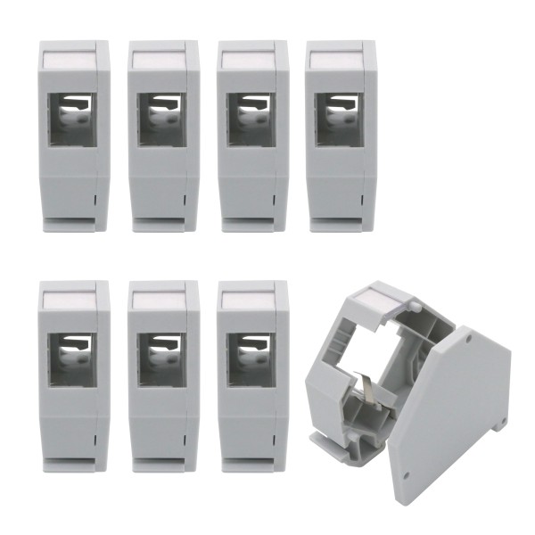 8x Hutschienenadapter für RJ45 Keystone Modul Halter Adapter für Hutschiene