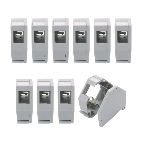 10x Hutschienenadapter für RJ45 Keystone Modul Halter Adapter für Hutschiene